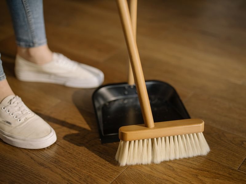 Sweeping and finishing a custom clean